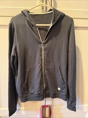 Marine Layer Women's Charcoal Zip Hoodie